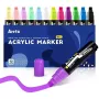 Acryl-Markierungsstifte Arrtx LC303274 — 12 Farben, Feinspitzenset für Kunst und Handwerk