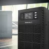 Qoltec 52284 USV unterbrechungsfreie Stromversorgung | 10kVA | 10000W | Leistungsfaktor 1,0 | LCD | EPO | USB | Online