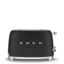 Toaster Smeg 50's Style TSF01BLMEU 2 Scheiben Schwarz Edelstahl