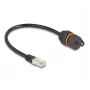 Netzwerkkabel DeLOCK 88146 RJ45 auf RJ45 Cat.6A 0,25 m Schwarz