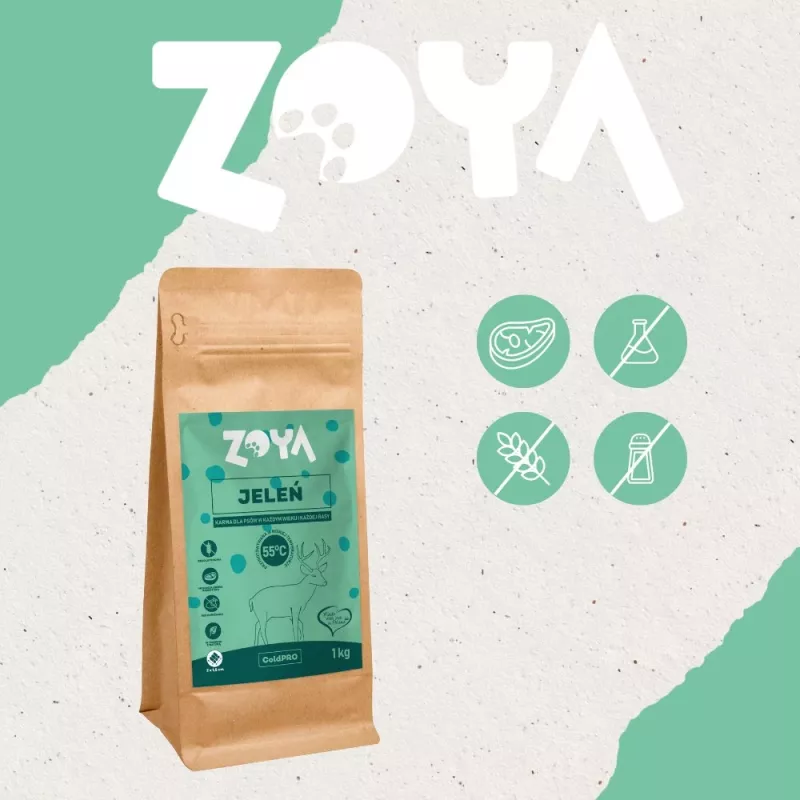 ZOYA ColdPRO Hirsch - Trockenfutter für Hunde - 1 kg
