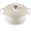 Le Creuset Signature Bräter rund 26cm Meringue (21177267164430)