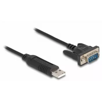 DeLOCK USB 2.0 auf Seriell RS-232 Adapter 50 cm FTDI Schwarz