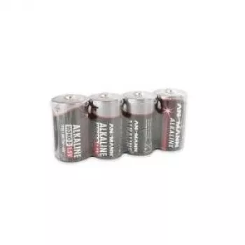 ANSMANN 5015581 ROTE Alkali-Batterien, Mono (D), 4 Stück Packung
