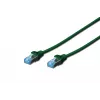 Netzwerkkabel Digitus CAT 5e SF/UTP 1m Grün RJ-45