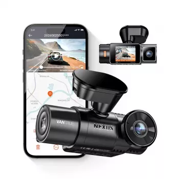 Auto-Dashcam VANTRUE N2X LTE – 2,7K Ultra HD, SONY STARVIS 2 IMX675 Haupt, 158° F/1,8, 2-Kanal, GPS, Wi‑Fi, IPS 2 Zoll Display