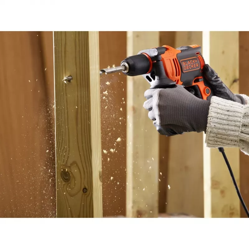Black & Decker BEH710-QS Bohrmaschine 2800 U/min Schwarz, Orange