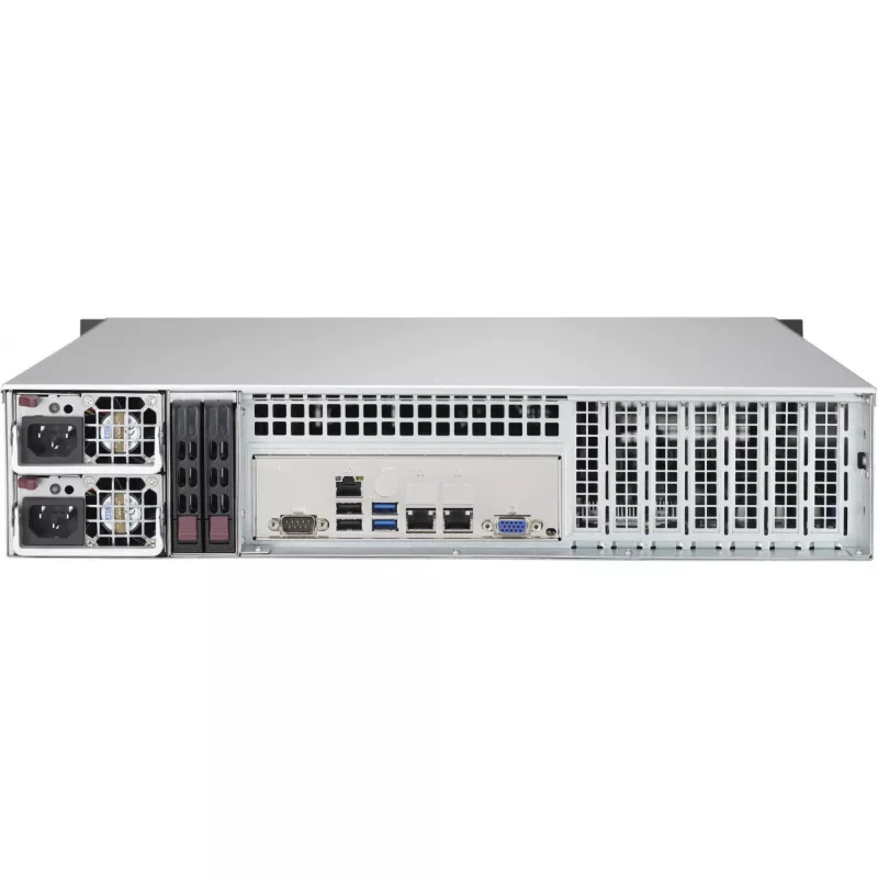 Servergehäuse Supermicro CSE-825MBTQC-R802LPB Rack Schwarz