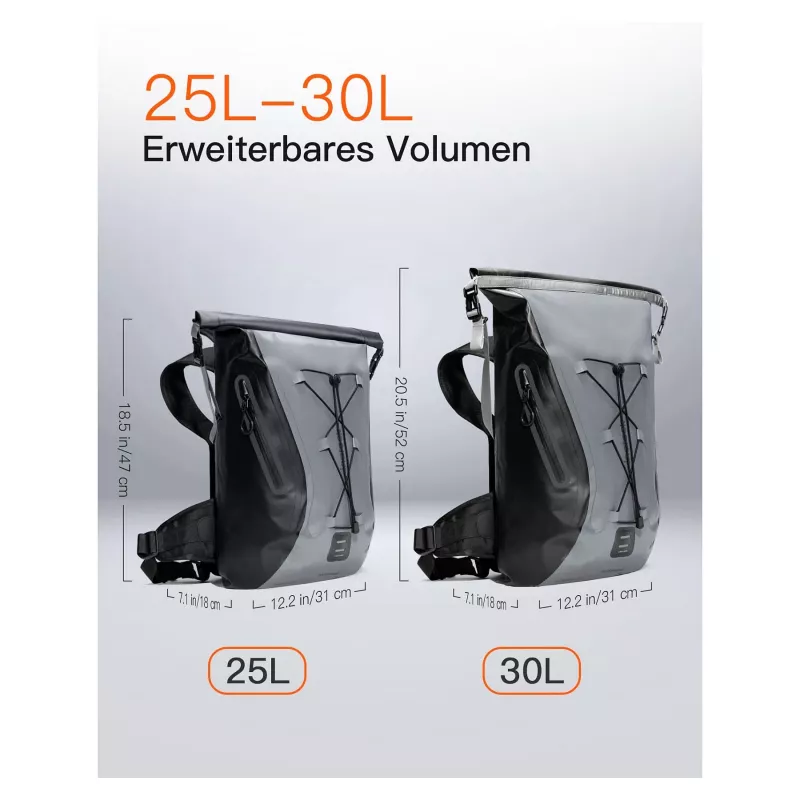 inateck Notebook-Rucksack BP06003 grau/schwarz 25-30L