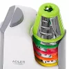 Gemüseschneider Adler AD 4815, 150 W, 5 Düsen, ABS-Gehäuse, weiß/grau
