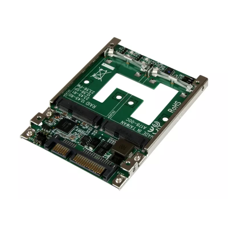 StarTech.com Dual mSATA SSD zu 2,5 inch SATA RAID Adapter Konverter