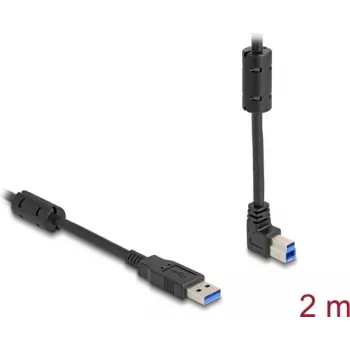 DeLOCK USB-Kabel Typ-A Stecker auf Typ-B Stecker 90° nach oben abgewinkelt 2 m
