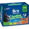 BRIT Premium Cat Sterilised Plate - Nassfutter für Katzen - 12x100g