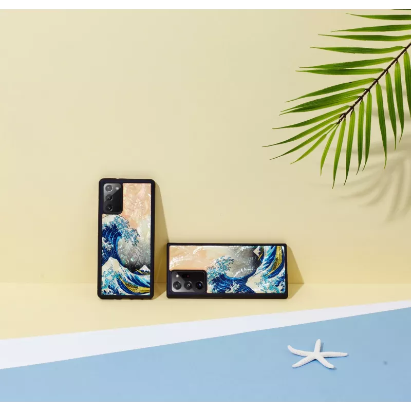 Schutzhülle iKins für Samsung Galaxy Note 20 mit Great-Wave-Design