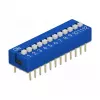 DIP-Schalter für Leiterplatten DELOCK 66388, blaues Kunststoff, 10 Stk., 31,9×9,9×5,5 mm