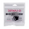 Keystone-Modul A-LAN MKB-U6-1 — RJ45 U/UTP Cat6, 22/26 AWG, schwarz/weißes ABS-Gehäuse