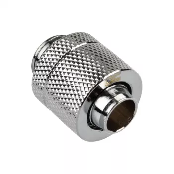 Alphacool Eiszapfen Connector gerade G1/4 Zoll AG auf 13/10 mm – Chrom Silber