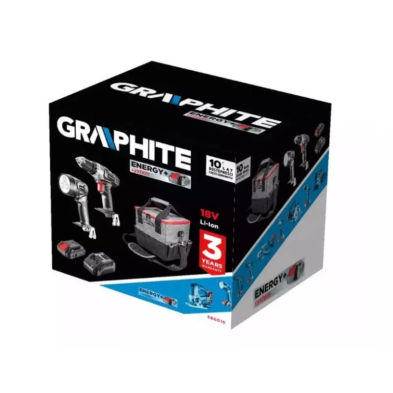 Power Tool Set GRAPHITE 5-teilig 58G016