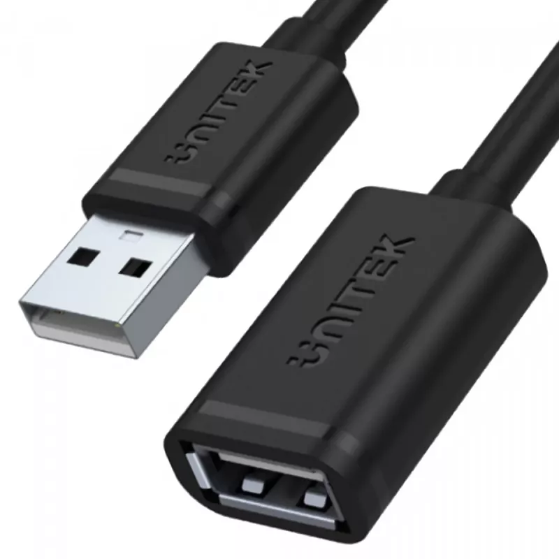 USB-Kabel UNITEK Y-C447GBK 0,5m USB 2.0 Schwarz