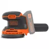 Schwarz & Decker BDCROS18N-XJ tragbarer Schwingschleifer 12000 U/min Schwarz, Orange