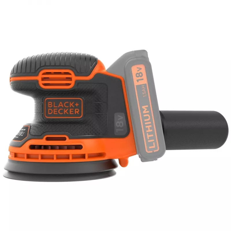 Schwarz & Decker BDCROS18N-XJ tragbarer Schwingschleifer 12000 U/min Schwarz, Orange