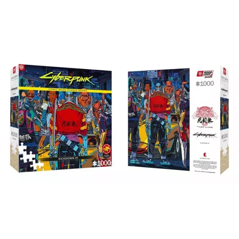 Good Loot Comic Book Puzzle: Cyberpunk 2077 Kickdown, 1000 Teile