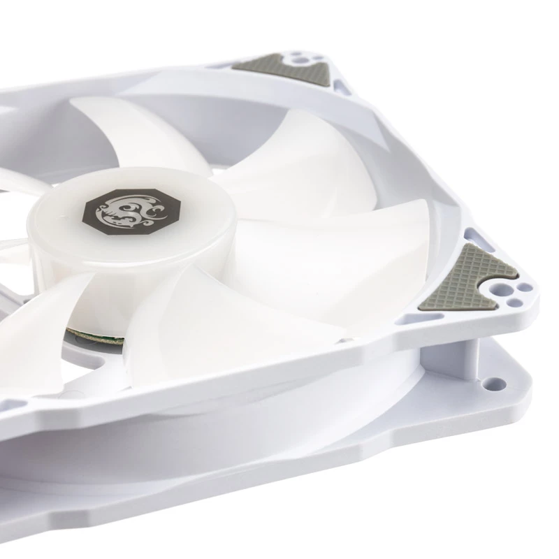 120mm PWM Gehäuselüfter-Pack BitsPower Notos RGB — weiß, 5er-Pack (BPTA-FX1812NTWH-5)