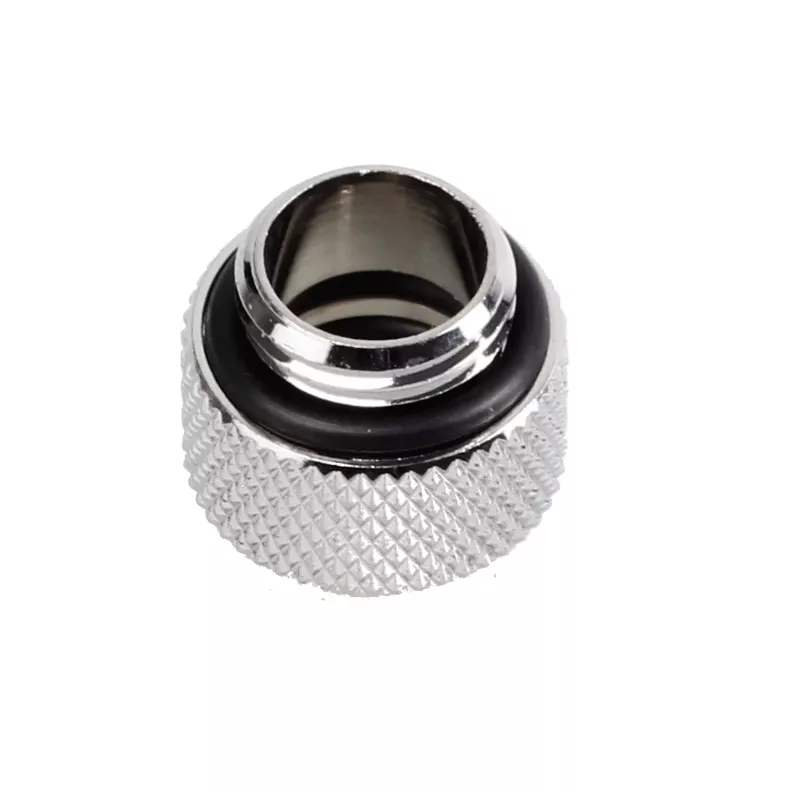 Bitspower Multi-Link Adapter gerade G1/4 Zoll AG auf 12 mm AD Hardtube - Silber Glänzend