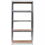 Gartenwerkzeug-Lagerregal top e shop SHELF G9040 — Freistehendes Regal, verzinkter Stahl & MDF, 900×400×1800 mm, 875 kg Tragfähigkeit