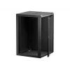 Wandmontagerack Netrack 019-180-66-022 Schwarz 18U