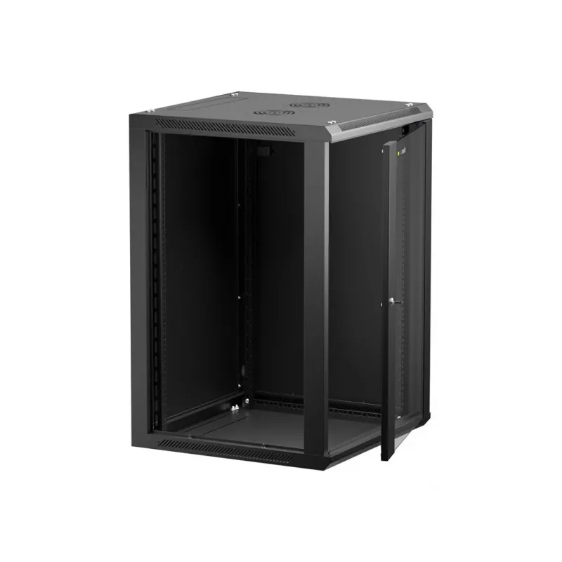 Wandmontagerack Netrack 019-180-66-022 Schwarz 18U