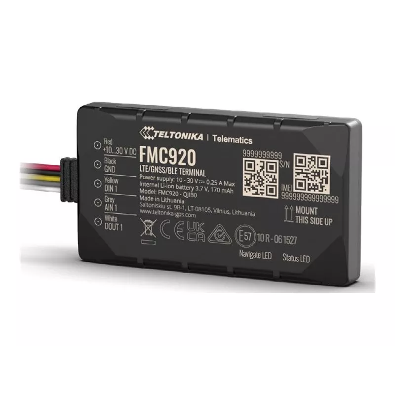 GPS Tracker Teltonika FMC920 4G LTE CAT 1 0.128GB Schwarz