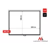 Projektionsleinwand Maclean MC-591 3,05 m (120 Zoll) 4:3
