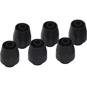 Alphacool HF Einschraubfitting TPV - 12,7/7,6 mm gerade - Schwarz - 6er Kit (17453)