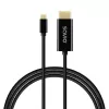 USB-C-Kabel SAVIO CL-191 2 m — USB-C auf USB-C, Stecker auf Stecker, Schwarz, Kunststoffummantelung, Kupferleiter