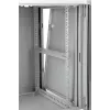 Netzwerk-Wandschrank SOMI Networks 22U 19 Zoll mit 45 cm Tiefe, Frontglastür, grau