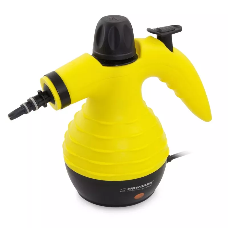 Tragbarer Dampfreiniger ESPERANZA EHS001 — 0,35 L, 900 W, 3 bar, 115 °C, 40 g/min, inklusive Boden-/Polster-/Bürstendüsen