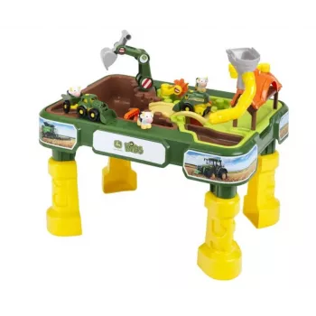 Sand- & Wassertisch KLEIN Theo Klein 3948 — Outdoor-Spieltisch, grün/gelb, für Kinder ab 1,5 Jahren