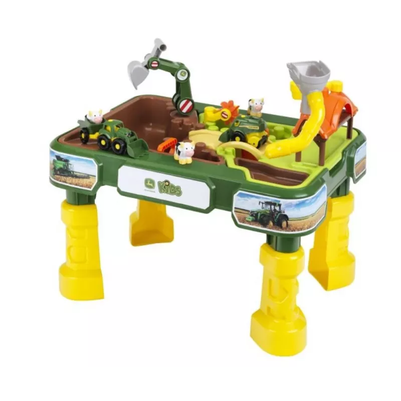 Sand- & Wassertisch KLEIN Theo Klein 3948 — Outdoor-Spieltisch, grün/gelb, für Kinder ab 1,5 Jahren