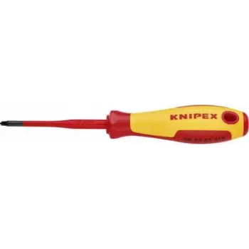 Knipex VDE Plus-/Minus-Schraubendreher, Größe PZ 1, Klingenlänge: 80 mm (98 25 01 SLS)