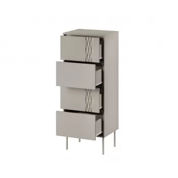 Cama 4S TRESSE Kommode 50x40x125 Kaschmir matt