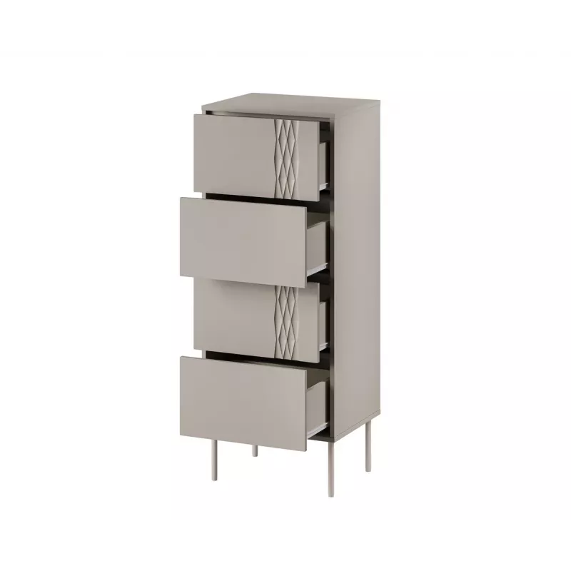Cama 4S TRESSE Kommode 50x40x125 Kaschmir matt