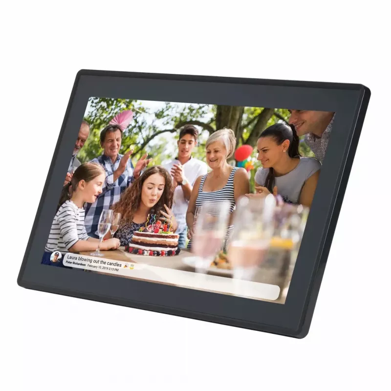 Denver PFF-1515B Digitaler Bilderrahmen Schwarz 39,6 cm (15,6 inch) Touchscreen Wi-Fi