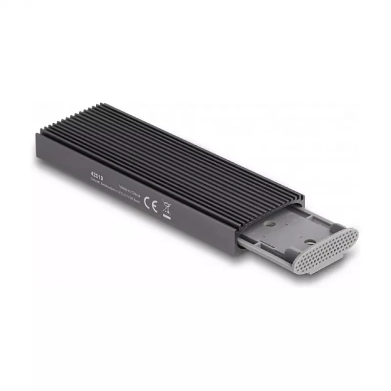 SSD-Gehäuse DeLOCK Externes USB Type-C Combo-Gehäuse für M.2 NVMe PCIe oder SATA SSD werkzeugfrei