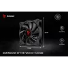 All-in-one-Flüssigkeitskühler SAVIO BLADE SET 120 mm Lüfter 1800 U/min 32 Sone Schwarz