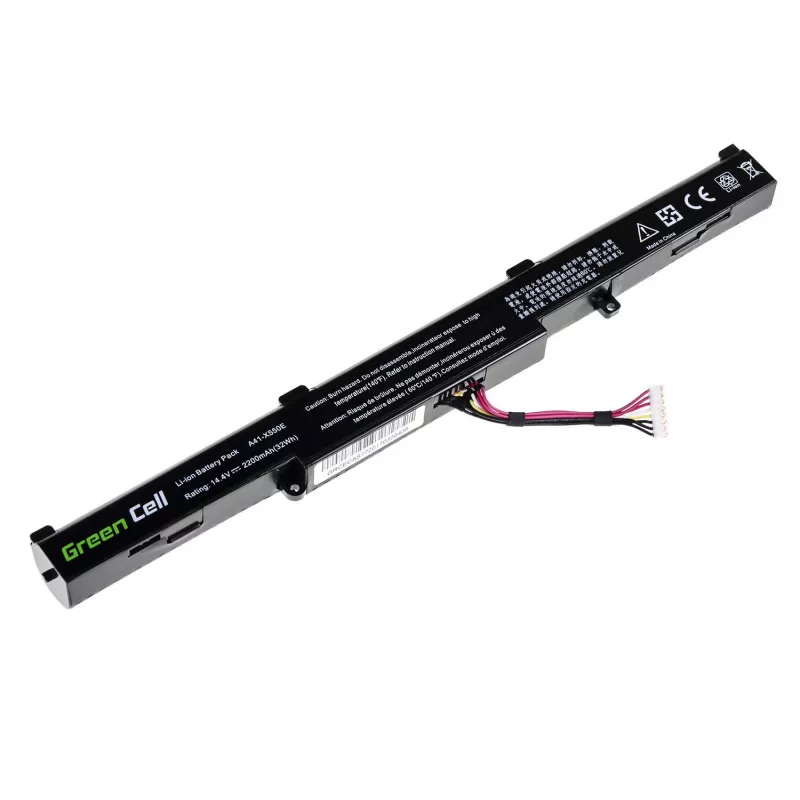 Akku Grün Cell AS77 für ASUS-Laptops — Li-Ion 15 V, 2200 mAh, 4 Zellen, schwarz