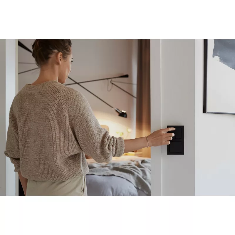 Lichtschalter Senic Friends of Hue Polycarbonat Schwarz Kabelloser Hebel
