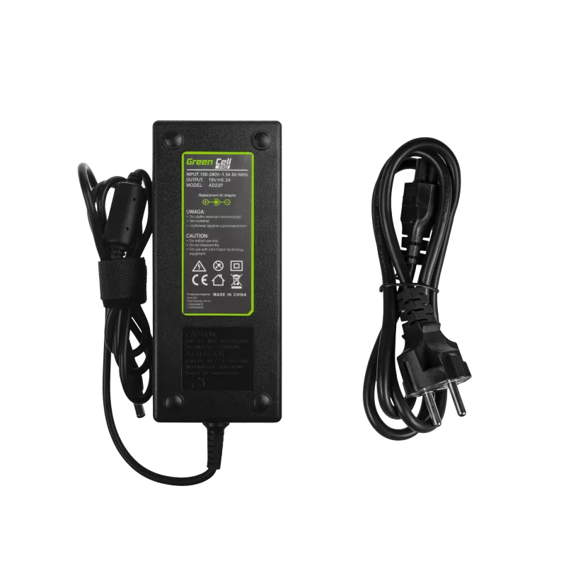 Netzteil/Wechselrichter Green Cell AD22P 120 W 19 V 6,3 A für ASUS-Laptops, Innenbereich, schwarz