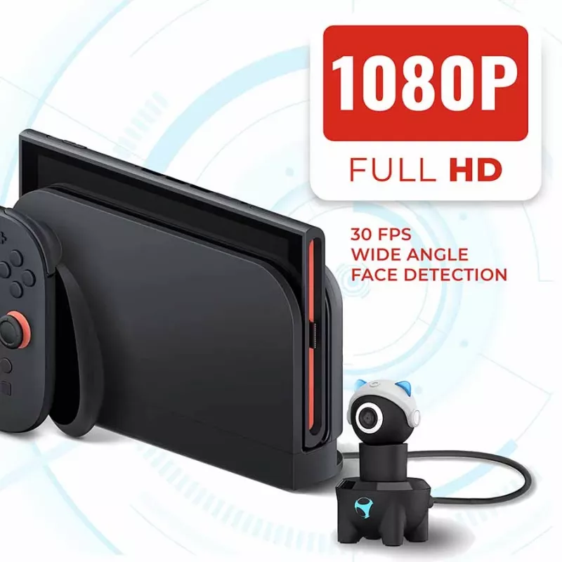 Subsonic Playcam 1080 2in1 HD Mini Kamera für Nintendo Switch 2 Hellblau