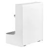Ergo Office Untertisch-Aufbewahrungsbox / Organizer mit Zubehörablage, Weiß, max. 5 kg, ER-442